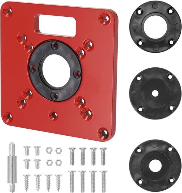 Multifunksjonell ruterbordinnleggsplate Trebearbeidingsbenker Alu