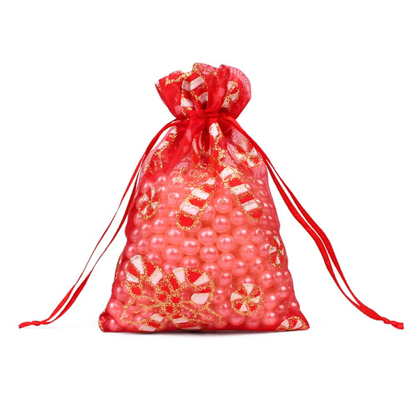10 KPL lahjapusseja Organzapusseja Karkkipakkaus I(10CMX15CM)