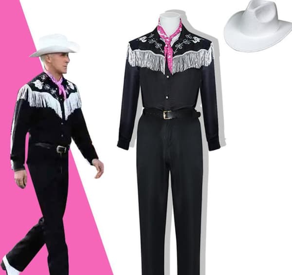 Ken Cosplay kostume til mænd Haoween Scene Performance Suit Black l