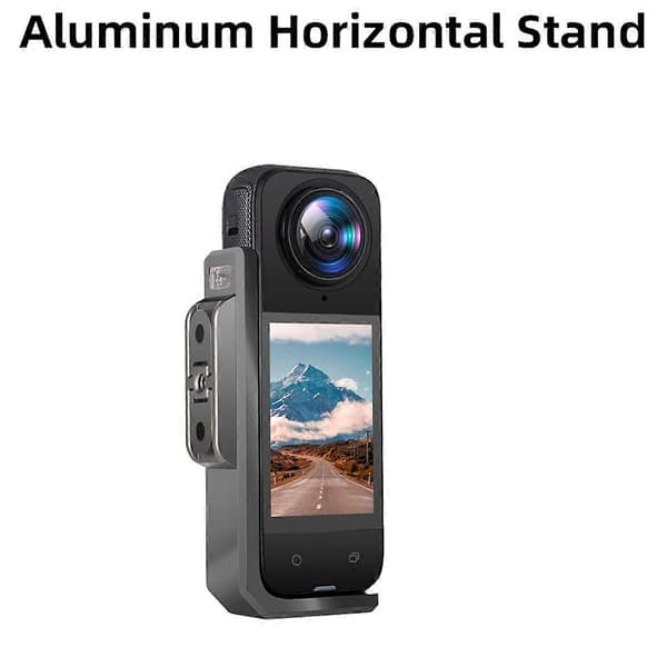 Monteringsstativ til X4 aluminiumslegeringsrammebeslag til Insta 360 X4 actionkamera vandret stativ