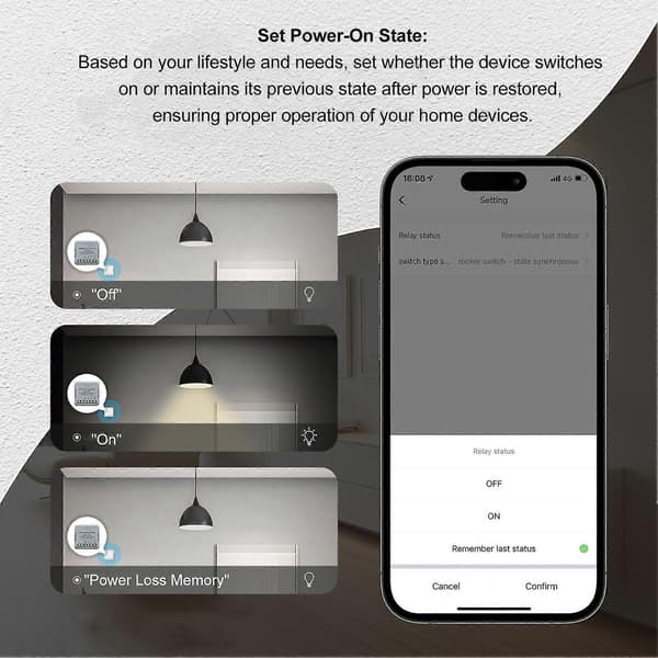 Smart Relæafbrydermodul til Zigbee til Tuya App Fjernbetjening Timing Stemmestyring Smart Home Relæafbryder 1 Vejs AC 90