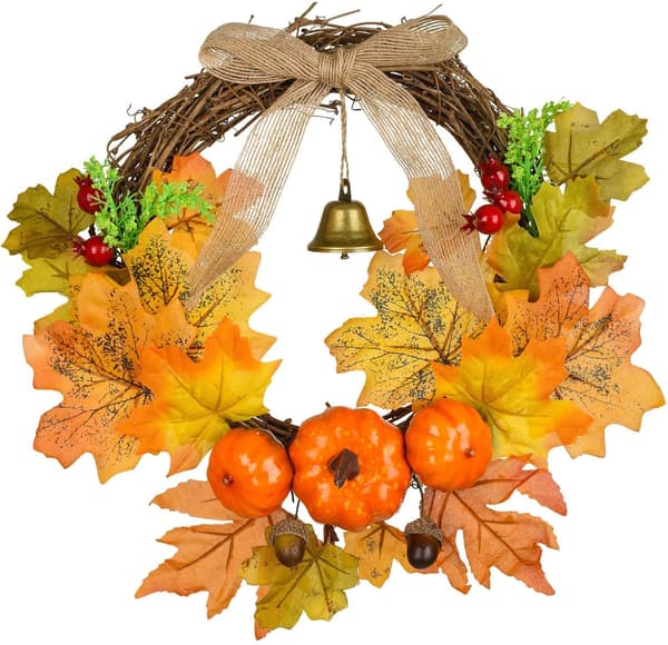 Höst krans, dekoration krans, Halloween Thanksgiving Fake