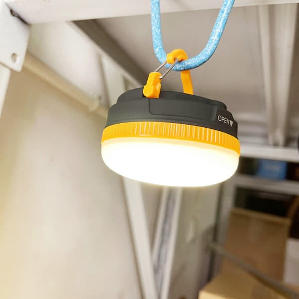 LED Camping Lantern 5 lysmoduser Batteridrevet bærbar Yellow