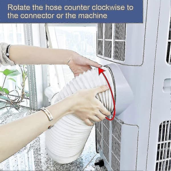 Avgasslang 130 mm, avgasslang för luftkonditionering, PVC-slang, luftkonditioneringsrör, ventilation