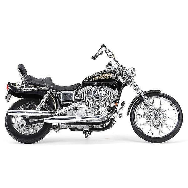 1:18 Harley-Davidson 1997 FXDWG Dyna Wide Glide Trykstøbte Køretøjer Samlerobjekter Motorcykel Model Legetøj