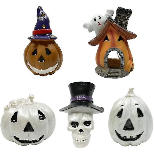 3st set Halloween-hartspumpa spökhusskalle Statydekoration