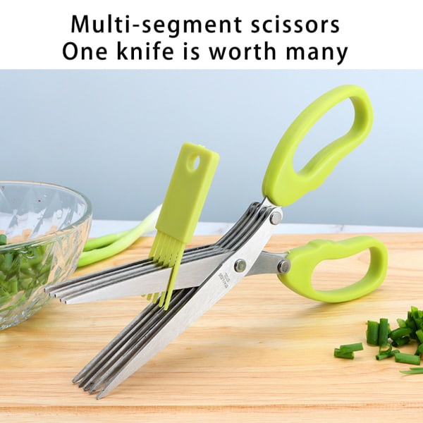Saks Saks DIY Grønnsaksklippeverktøy Trimming Hjem Krydder Five Layers