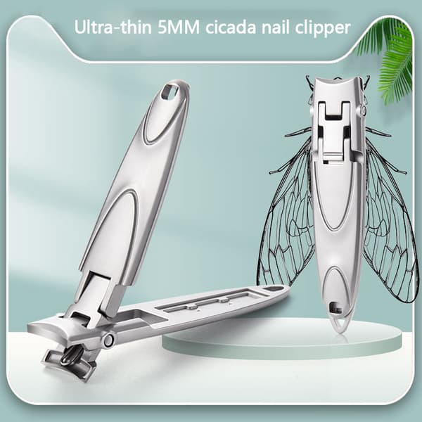 1 ST Rostfri Sin Nagelklippare ter Tånagel Fingernagelmanikyr Silver