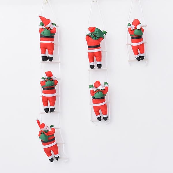 Juldekorationer 25 cm stege klätterrep Tomtedocka hänge, tomte klätterrep B