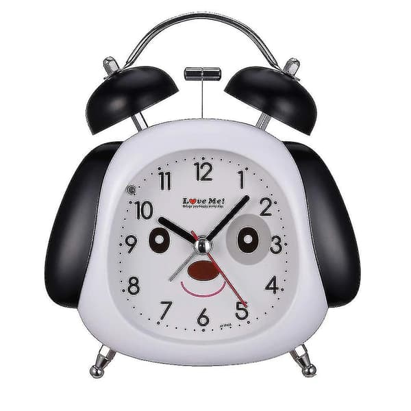 Väckarklocka Analog Hund Barn Väckarklocka Dubbelklocka Väckarklocka Analog Quartz Väckarklocka