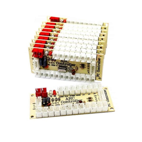 10 st ARC968 USB-kontrollkort för speljoystickkontroll Noll fördröjning arkadknappskodare