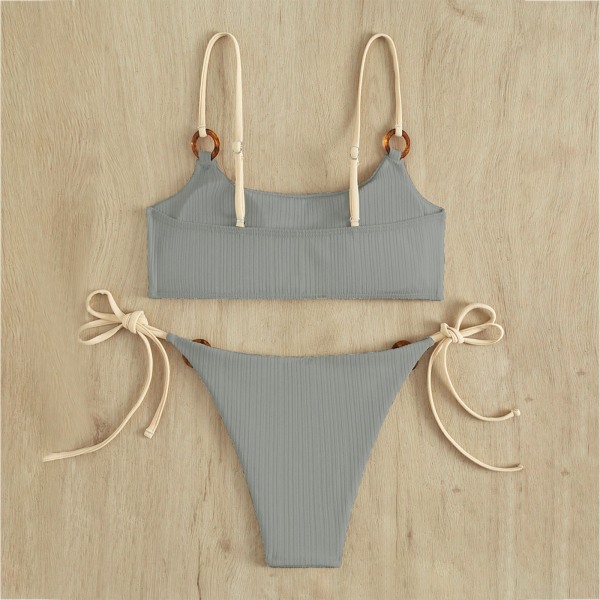 Bikin Baddräkt Dam Baddräkt Bandeau Push Up icro Bikini Set Baddräkt Strandkläder Sommar Bikini White M