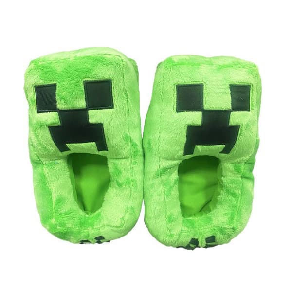 #Minecraft Hjemmesko Grøn (20-36) Grøn#