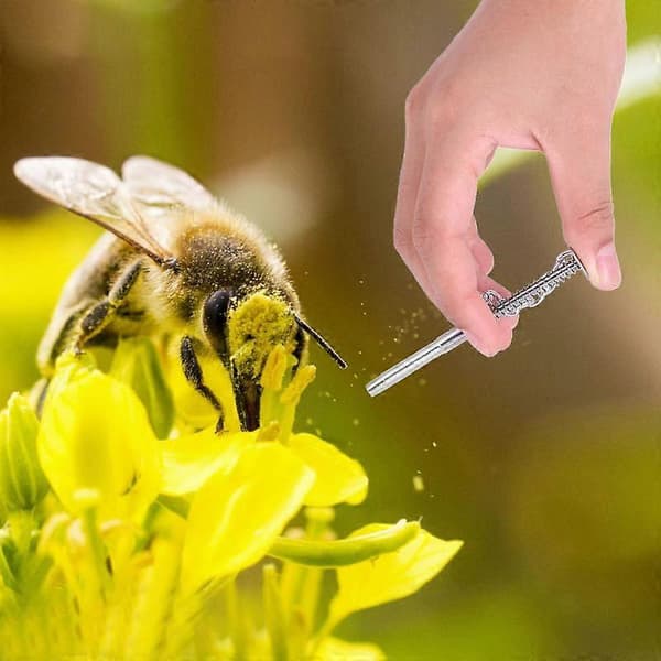 Biepollenfanger i rustfritt stål, profesjonelt sugeverktøy for biepollen og bikuber