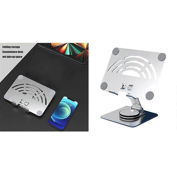 360 Roterende Tablet Stand Aluminiumlegering Kulstofstål Desktop Tablet Stand til Tablet Telefon Stand Inden for 12,9 Tommer A