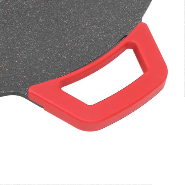 Koreansk Grillpande Elektrisk Rund Comal BBQ Stegeplade med Non-Stick Belægning AU Stik 220V Sort
