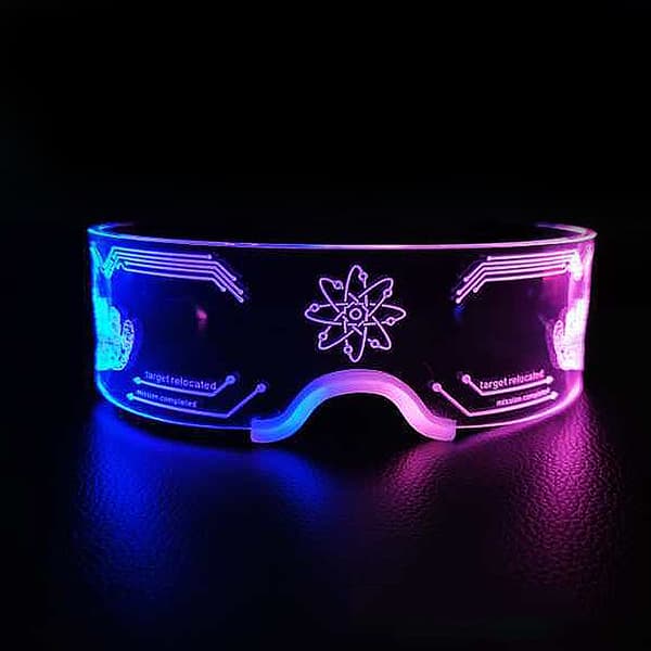 Lysende briller | LED-briller | Glødende Light Up Party Supply