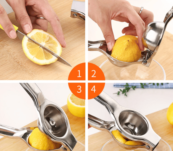 Citruspres Ubrudbar Manuel Citronpresse i Rustfrit Stål