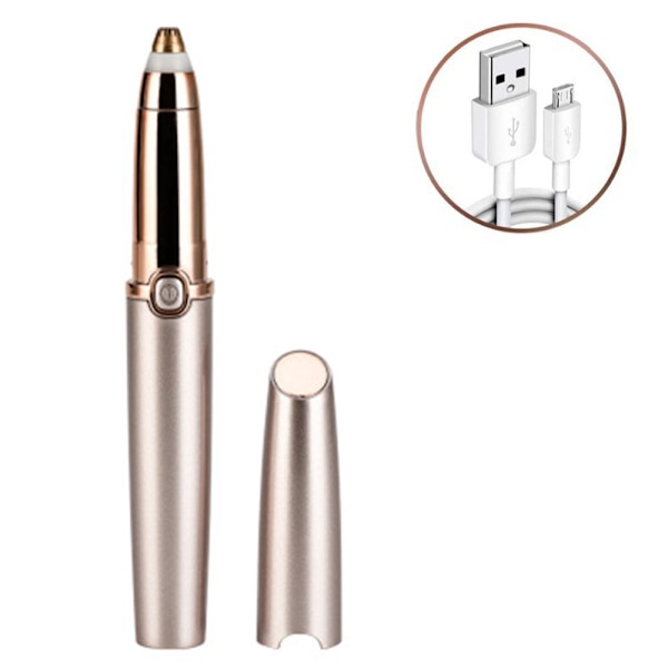 Øjenbrynstrimmer Epilator Genopladelig øjenbrynshårfjerner Rose gold
