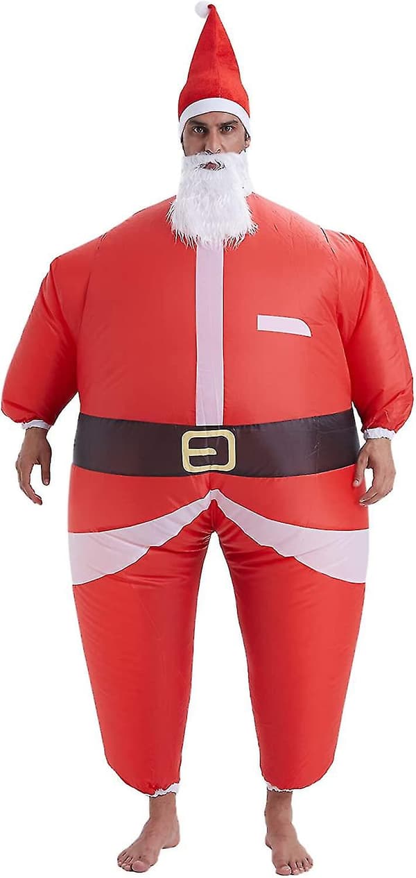 Oppustelig julemandsdragt Halloween oppustelig kjole