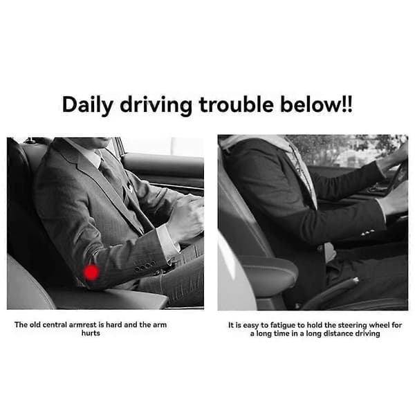 Auto midtkonsoll armlene pute armlene deksel minneskum bil armlene pute med koppholder forsterkerpute