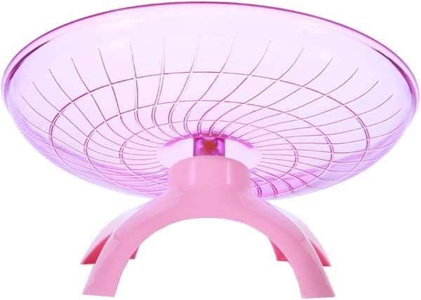 Den tysta löphjulet för hamsterns flygande tefat är lämplig för små hamsterigelkottar, rosa