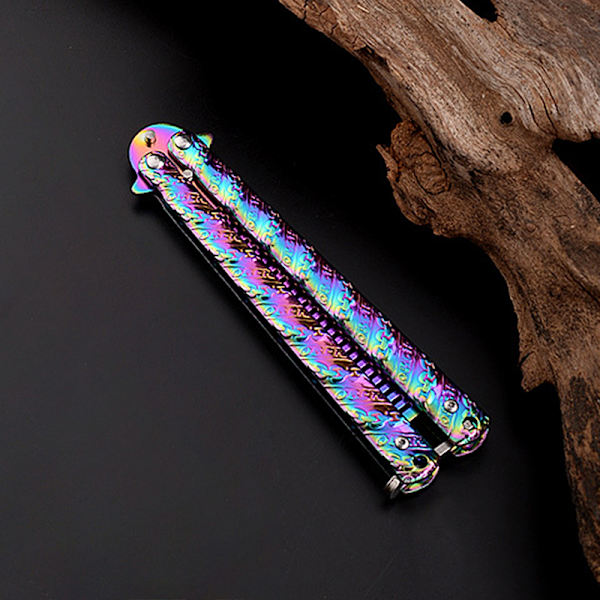 Butterfly Comb Skägg Mustasch Borste Salong Tool Colourful