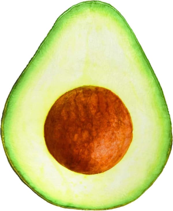 Print Plys Avocado Tæppe Blød Flanell Strand Picnic Måtte Blød Til Hjemmerejse 180*180cm