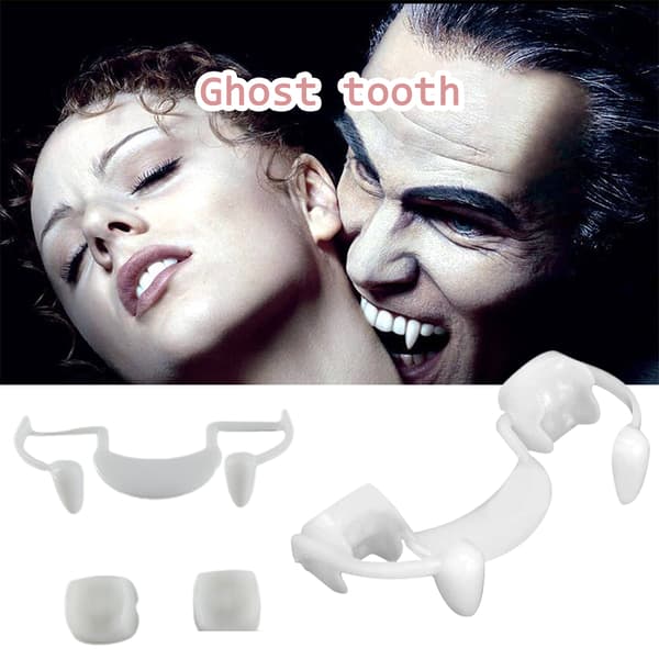 Udtrækkelige Vampyrhugtænder Halloween Horror Fake Ghost Teeth 1