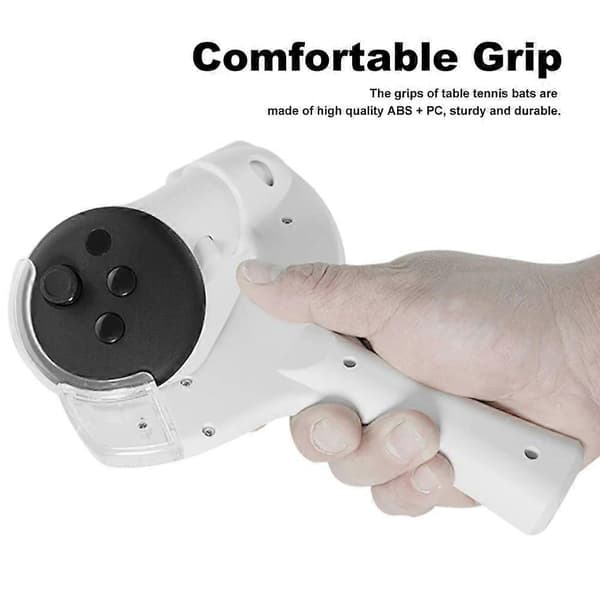 1 par forbedret bordtennisbatgreb, ergonomisk design, bordtennisadapter VR-spiloplevelse til Quest 3