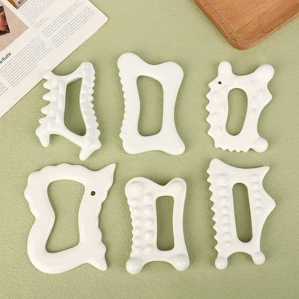 Keramisk skrapbräda skrapplatta Facial Gua Sha Tool A3