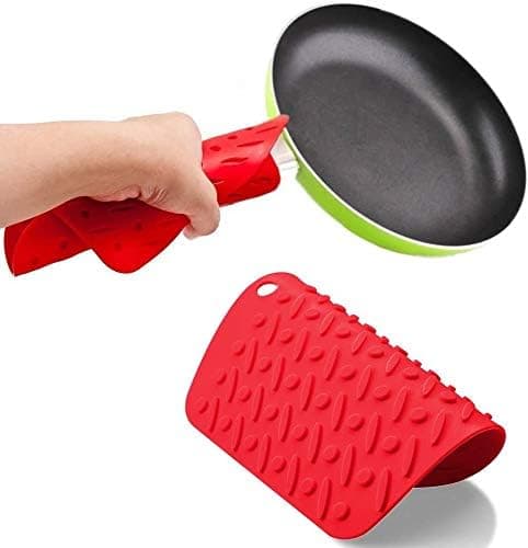 Silikoneunderlagsmåtter Grydelapper til køkken Varme retter Hot 4 Black