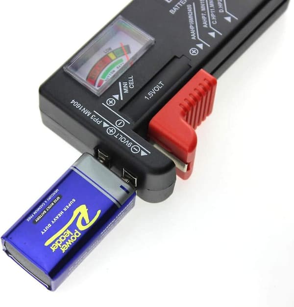 Universal batteritester til Aaa CD 9v 1,5v batterier