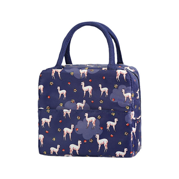 Bærbar opbevaringstaske Termisk madkasse Hold varm kølig silly and cute alpaca one-size