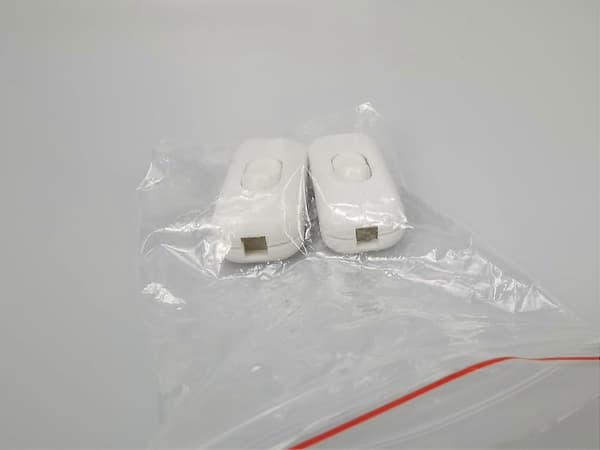 Bryter til lampe 250 V, Hvit