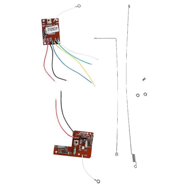 4CH 40MHZ fjernkontrollsender og mottakerkort med antenne for DIY RC bilrobot