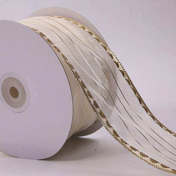 Julband för presentinslagningsband Trådbunden 6,3 cm Set med