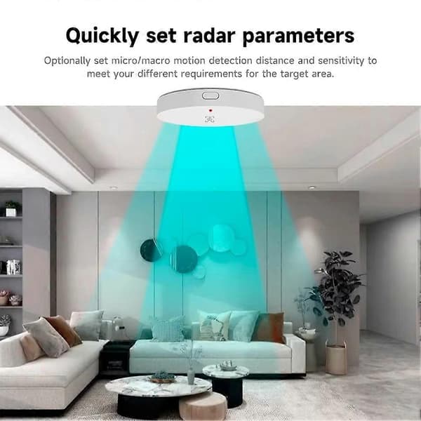 Tuya Zigbee 24G Människonärvaro Stråldetektor Person Högprecisionsradar Detektering Rörelse Statiska Sensorer
