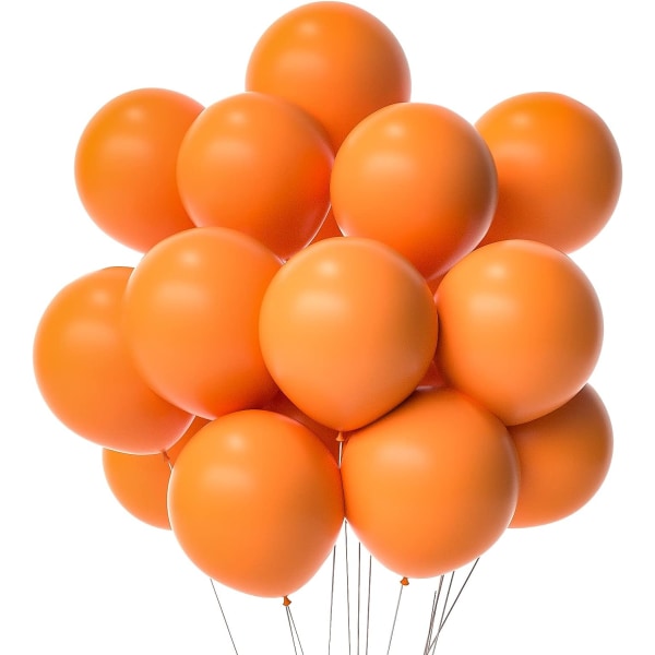 Orange ballonger Orange partyballonger 12 tum 50 st Halloween