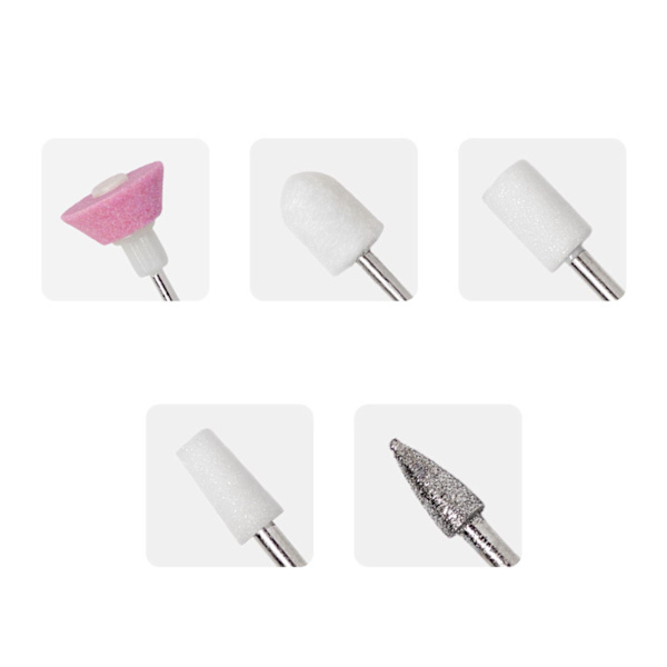 1/2/3 1x Portabel Elektrisk Nagelborrmaskin Set Polering för 1Set