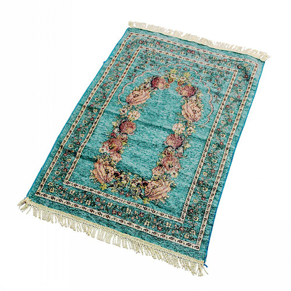 Ramadan Koranen Islamisk Bön Matta Matta Tofs Bordsduk Cover Yogamatta Beige