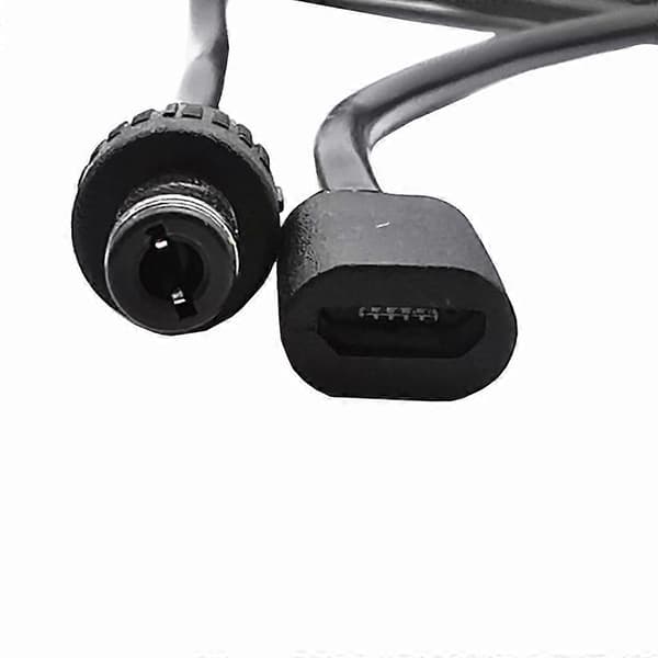 5Pin Micro USB hun til DC han til 5.5x2.5mm 5.5x2.1mm konverteringskabel 22AWG