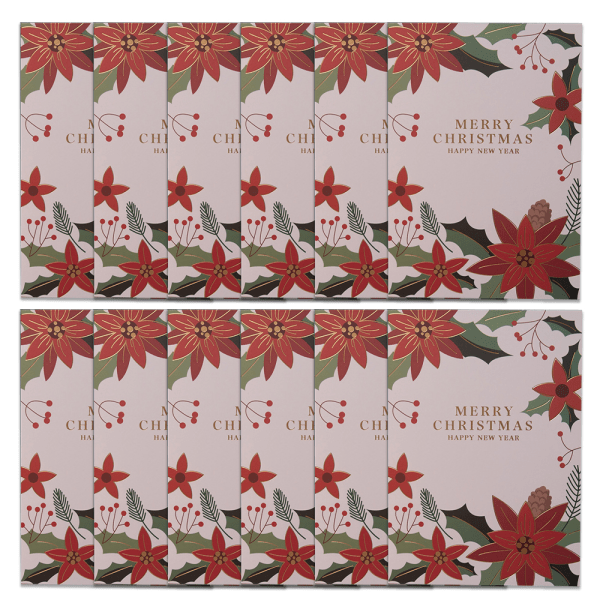 Christmas Eske gratulasjonskort Multi-Pack Sett，Vinter style 2