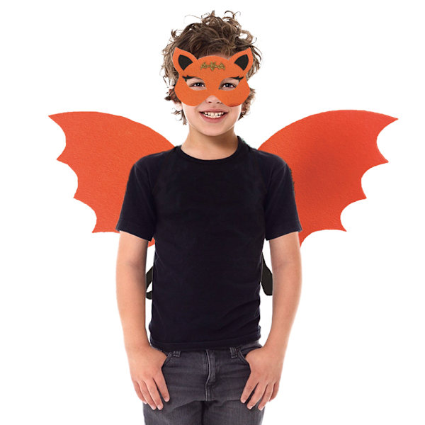 Halloween fest barn dekoration fladdermus vingar HalloweenEVA leksak Orange - 6-15 years old
