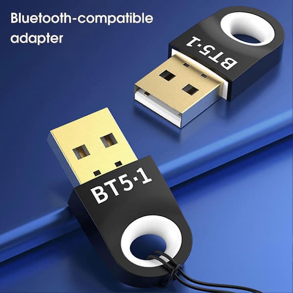Bluetooth-kompatibel mottaker trådløs hurtigkobling bærbar USB Bluetooth-kompatibel 5.1 adapterdongle for Windows 7/8/8.1/10