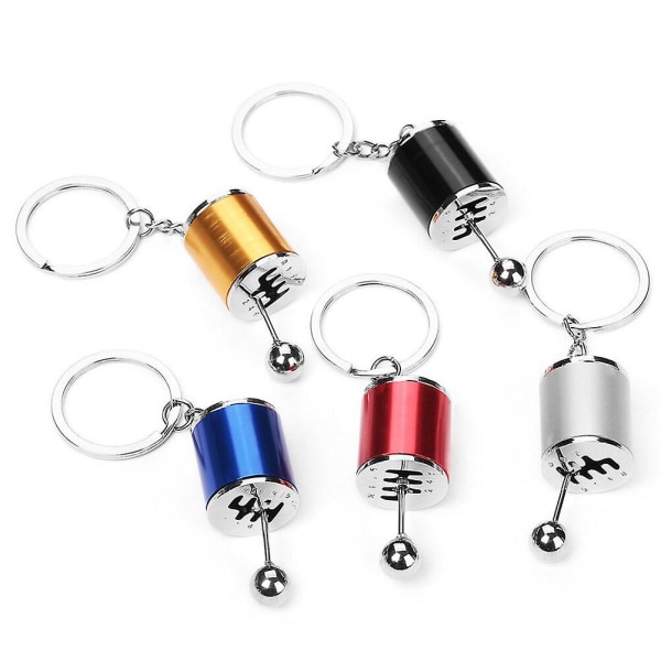 Creative Auto Part Model Gear 6 Shape Pendant Nøkkelring (gyllen) Golden none