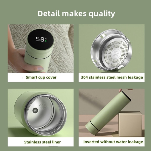 480ml vattenkopp kaffemugg GRÖN green