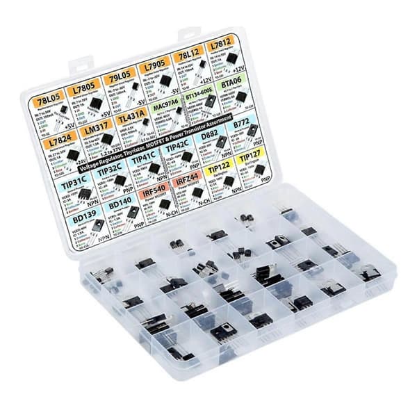 SOT-23-elektroniikkakomponentit, transistorit, BJT:t, MOSFETit, diodit, Schottky, kytkimet, 24 tyyppiä
