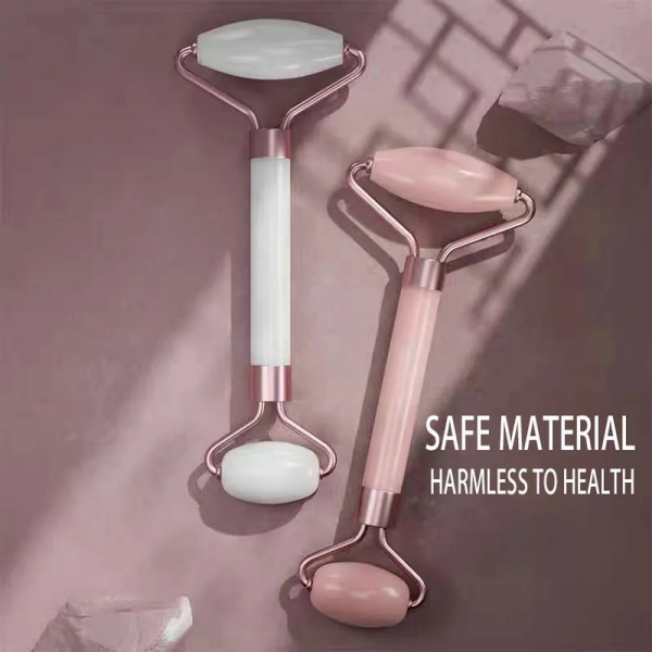Rosa Gua Sha Værktøjer Massager Til Ansigts Hudpleje Roller Sæt green
