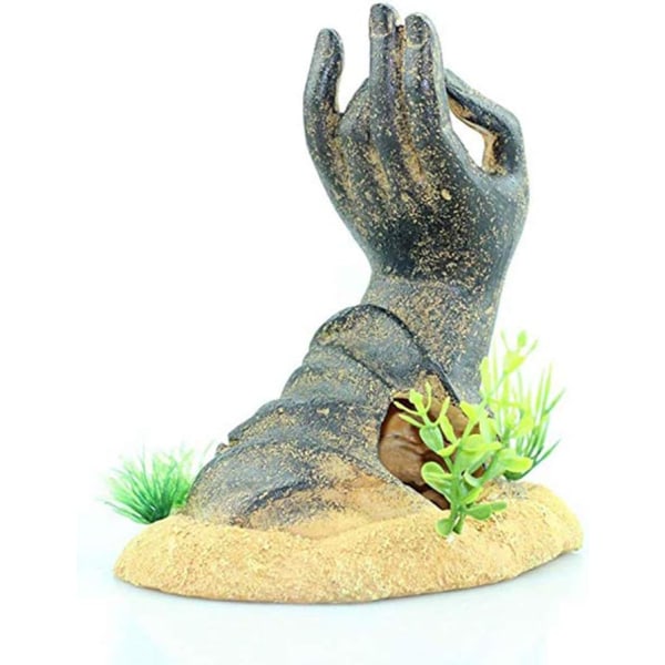 Guanyin Jade Hånddekoration Fisk og rejer Håndformet gemmested